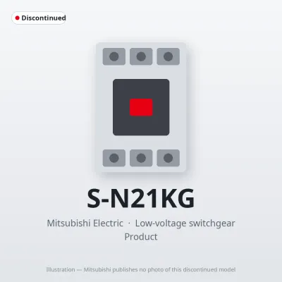 S-N21KG Mitsubishi Low-voltage switchgear Magnetic Contactor
