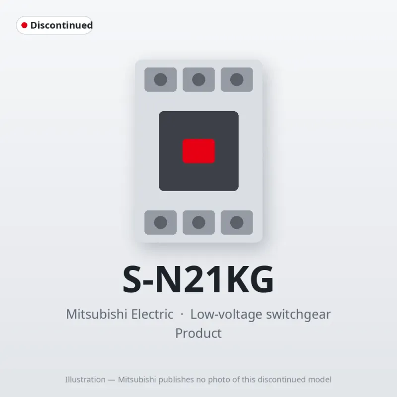 S-N21KG Mitsubishi Low-voltage switchgear Magnetic Contactor