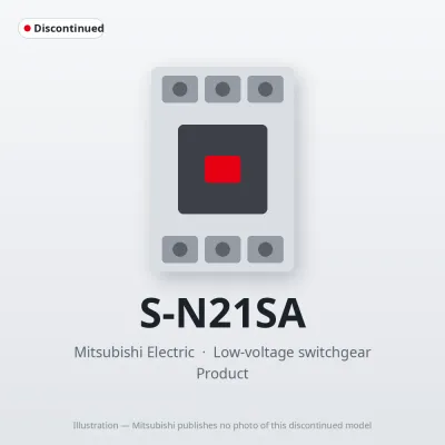 S-N21SA Mitsubishi Low-voltage switchgear Magnetic Contactor