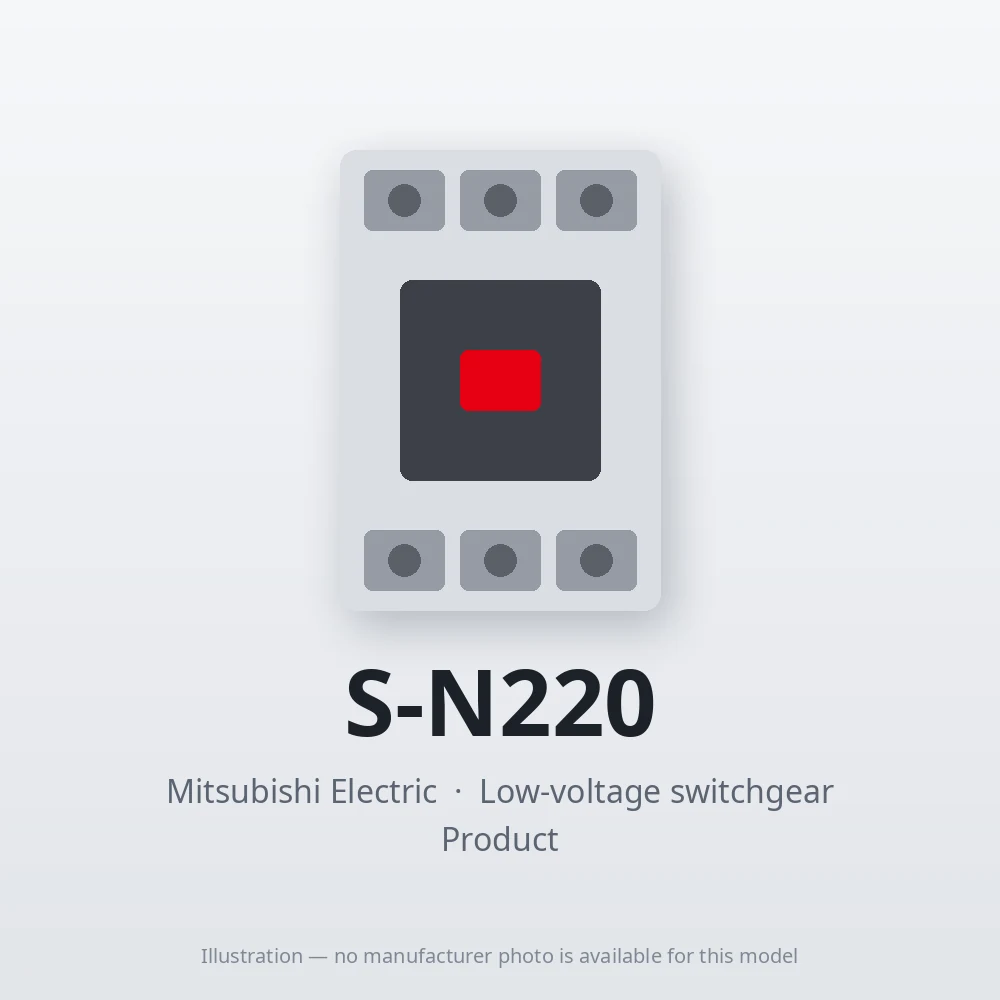 S-N220 Mitsubishi Low-voltage switchgear Magnetic Contactor