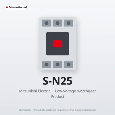 S-N25 Mitsubishi Low-voltage switchgear Magnetic Contactor