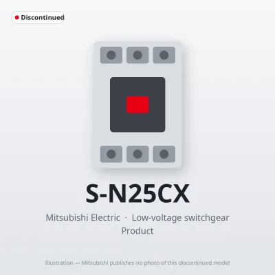 S-N25CX Mitsubishi Low-voltage switchgear Magnetic Contactor
