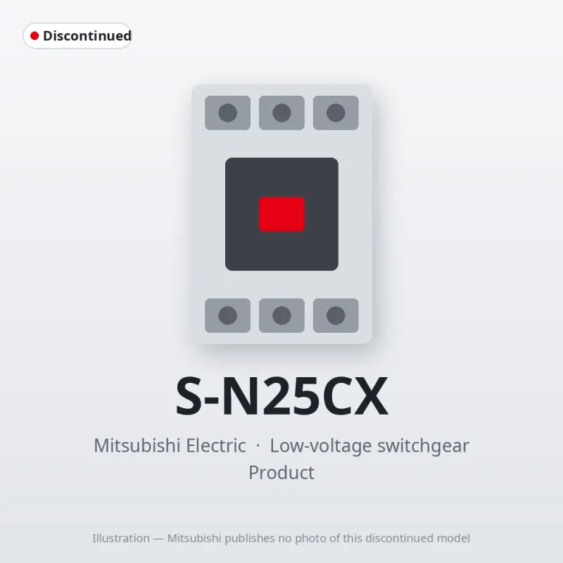 S-N25CX Mitsubishi Low-voltage switchgear Magnetic Contactor