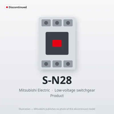 S-N28 Mitsubishi Low-voltage switchgear Magnetic Contactor