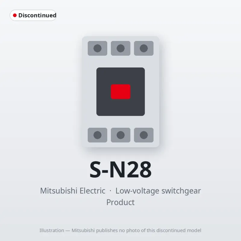 S-N28 Mitsubishi Low-voltage switchgear Magnetic Contactor