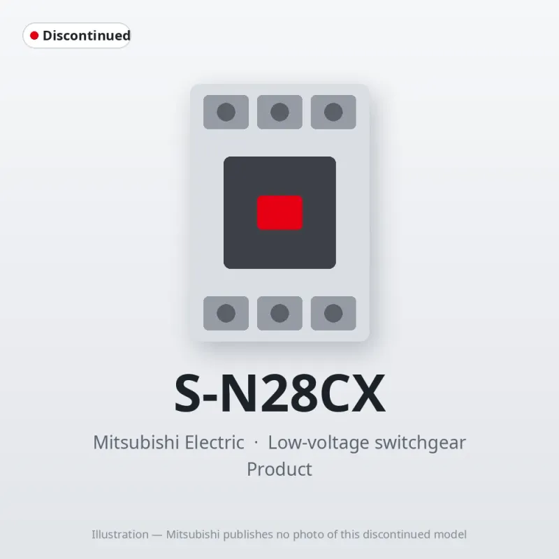 S-N28CX Mitsubishi Low-voltage switchgear Magnetic Contactor