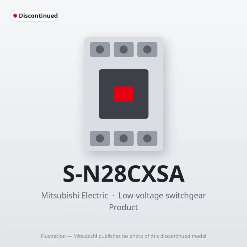S-N28CXSA Mitsubishi Low-voltage switchgear Magnetic Contactor