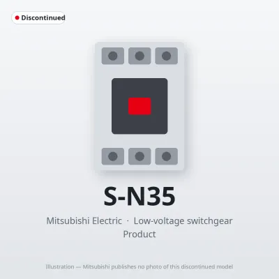 S-N35 Mitsubishi Low-voltage switchgear Magnetic Contactor