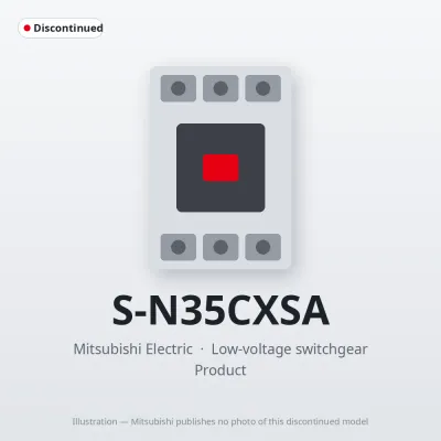 S-N35CXSA Mitsubishi Low-voltage switchgear Magnetic Contactor