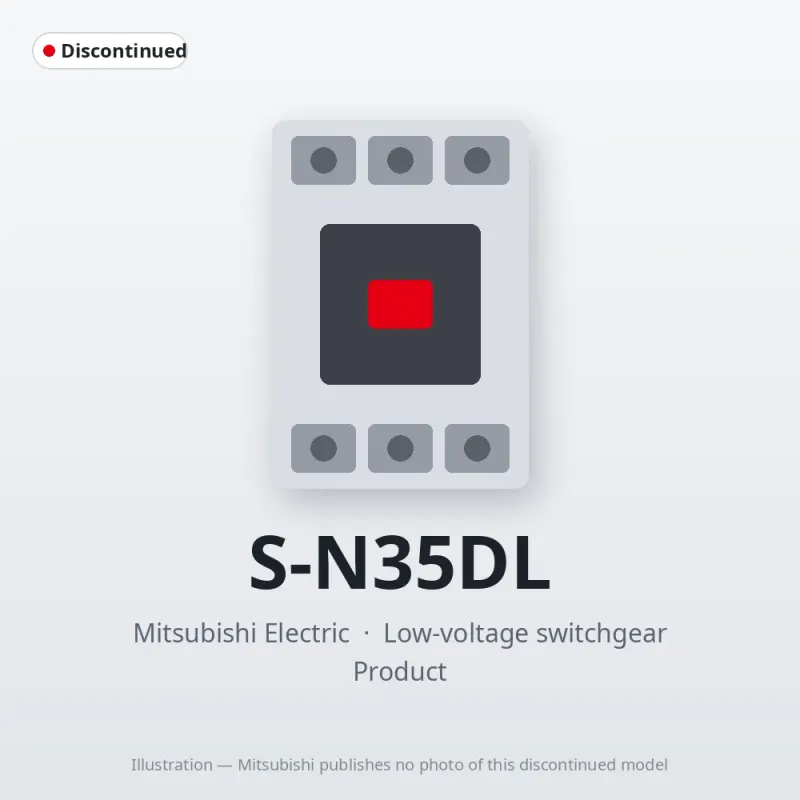 S-N35DL Mitsubishi Low-voltage switchgear Magnetic Contactor