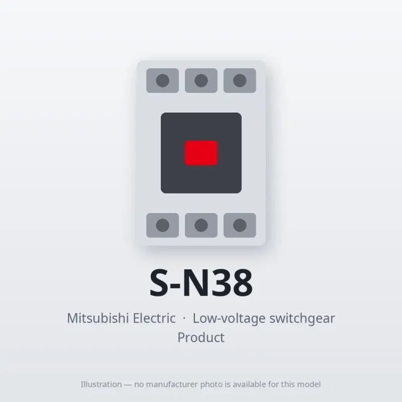 S-N38 Mitsubishi Low-voltage switchgear Magnetic Contactor
