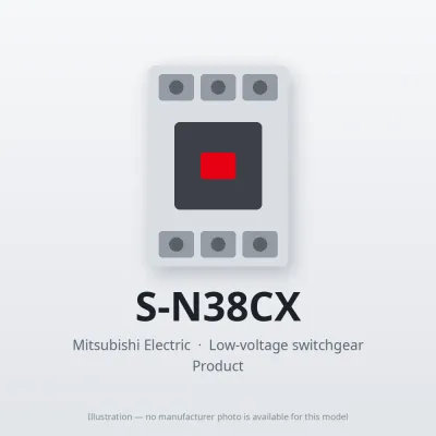 S-N38CX Mitsubishi Low-voltage switchgear Magnetic Contactor