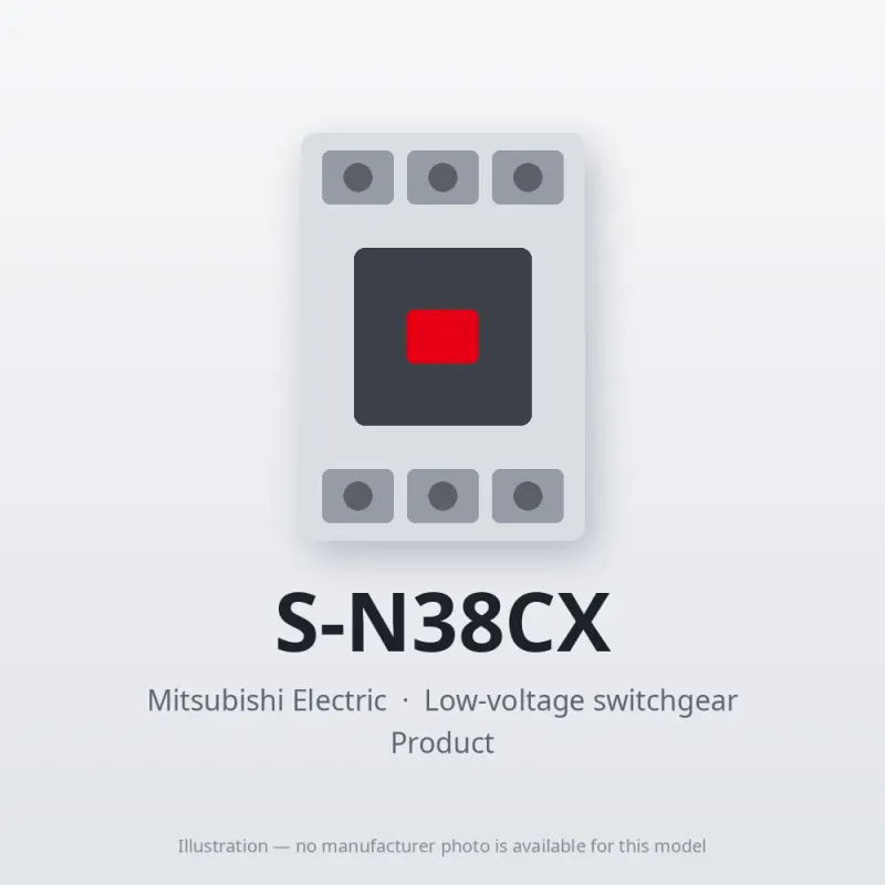 S-N38CX Mitsubishi Low-voltage switchgear Magnetic Contactor