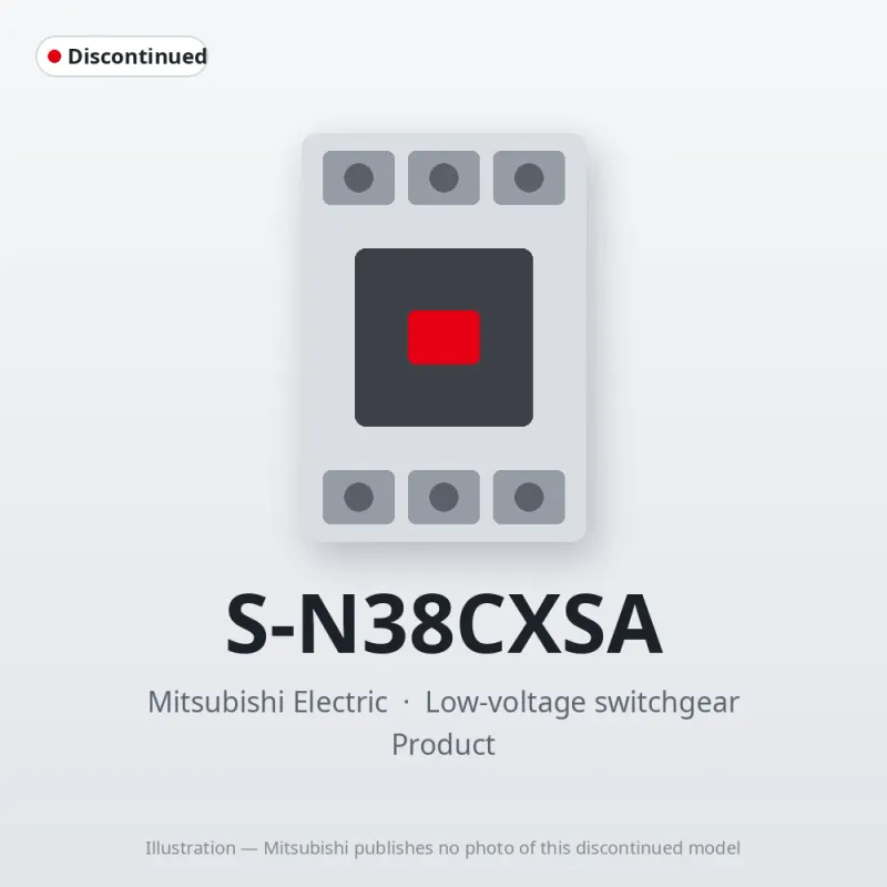 S-N38CXSA Mitsubishi Low-voltage switchgear Magnetic Contactor