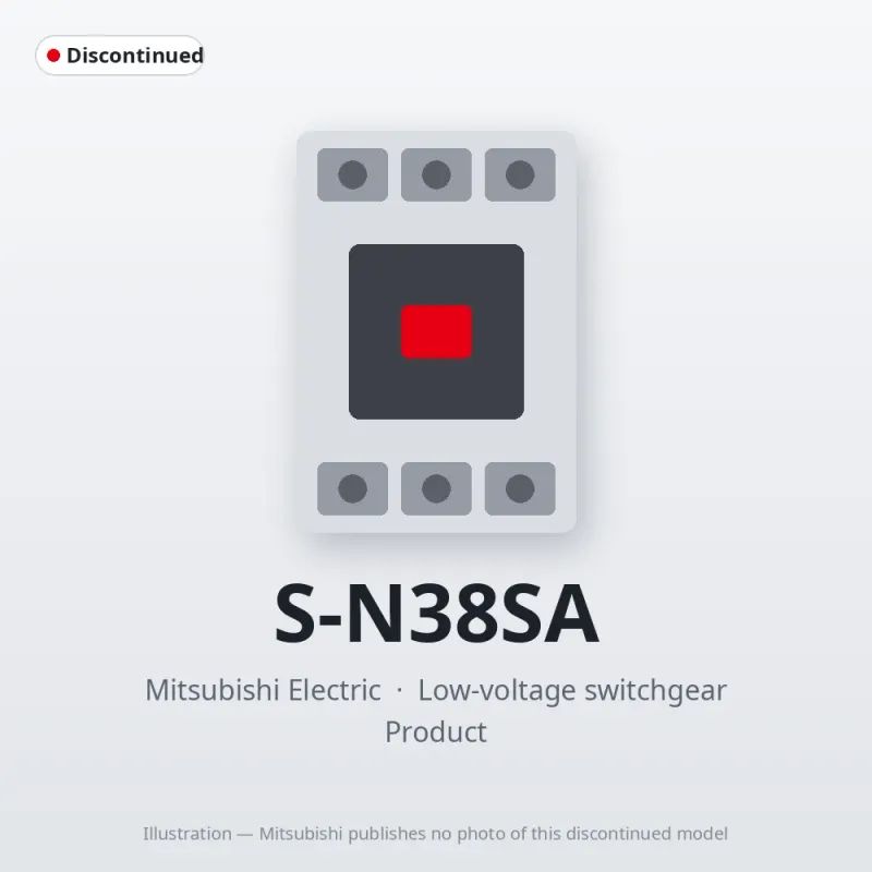 S-N38SA Mitsubishi Low-voltage switchgear Magnetic Contactor