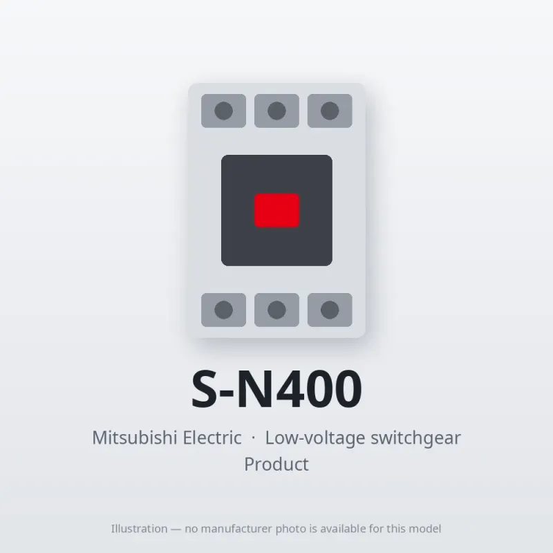 S-N400 Mitsubishi Low-voltage switchgear Magnetic Contactor