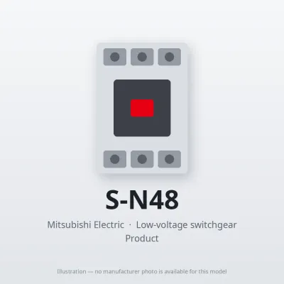 S-N48 Mitsubishi Low-voltage switchgear Magnetic Contactor