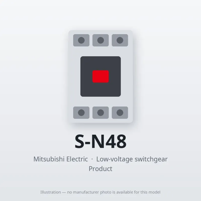 S-N48 Mitsubishi Low-voltage switchgear Magnetic Contactor