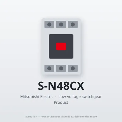 S-N48CX Mitsubishi Low-voltage switchgear Magnetic Contactor