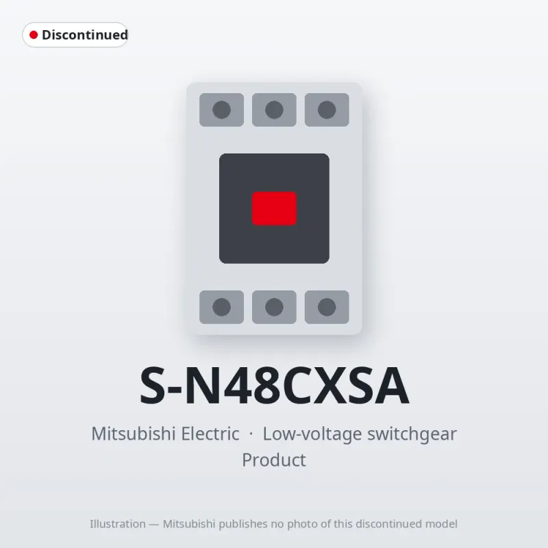 S-N48CXSA Mitsubishi Low-voltage switchgear Magnetic Contactor