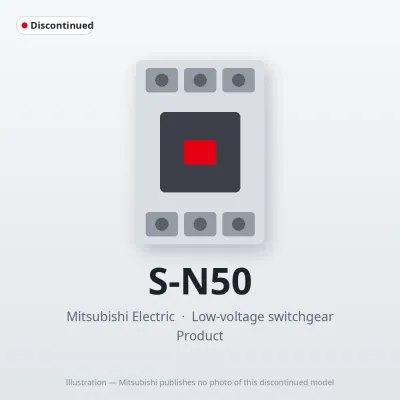S-N50 Mitsubishi Low-voltage switchgear Magnetic Contactor