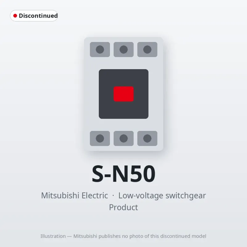 S-N50 Mitsubishi Low-voltage switchgear Magnetic Contactor