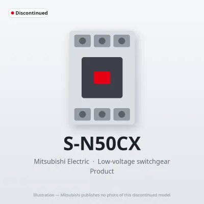 S-N50CX Mitsubishi Low-voltage switchgear Magnetic Contactor