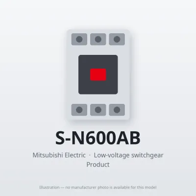 S-N600AB Mitsubishi Low-voltage switchgear Magnetic Contactor