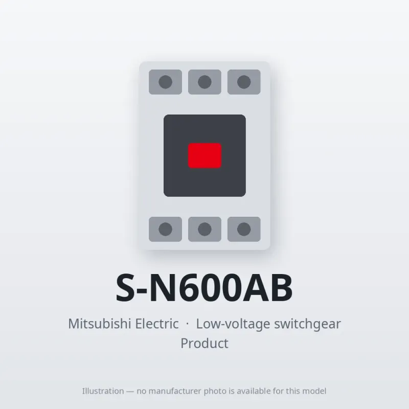 S-N600AB Mitsubishi Low-voltage switchgear Magnetic Contactor