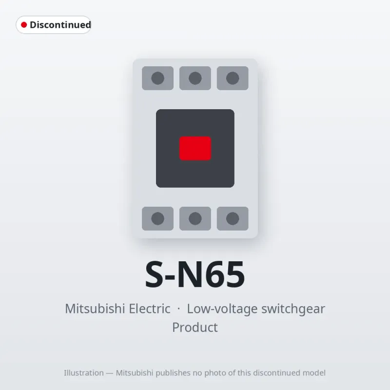 S-N65 Mitsubishi Low-voltage switchgear Magnetic Contactor
