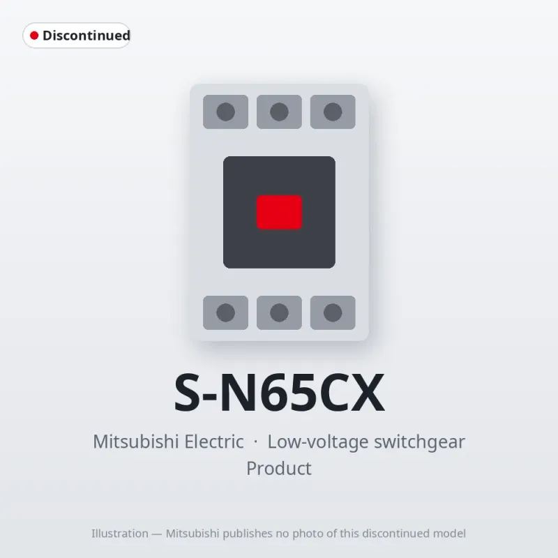 S-N65CX Mitsubishi Low-voltage switchgear Magnetic Contactor