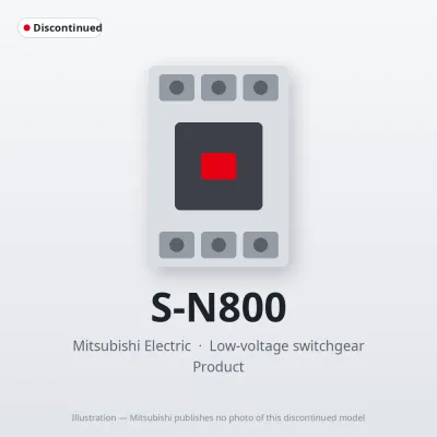 S-N800 Mitsubishi Low-voltage switchgear Magnetic Contactor