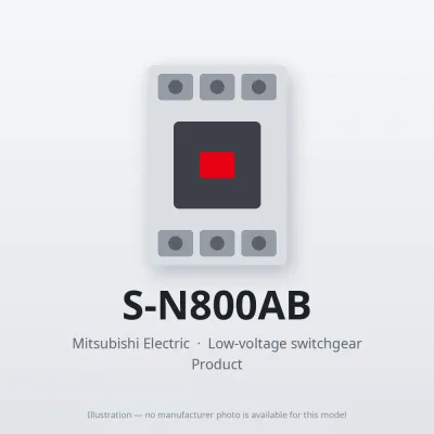 S-N800AB Mitsubishi Low-voltage switchgear Magnetic Contactor