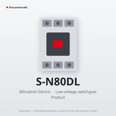 S-N80DL Mitsubishi Low-voltage switchgear Magnetic Contactor