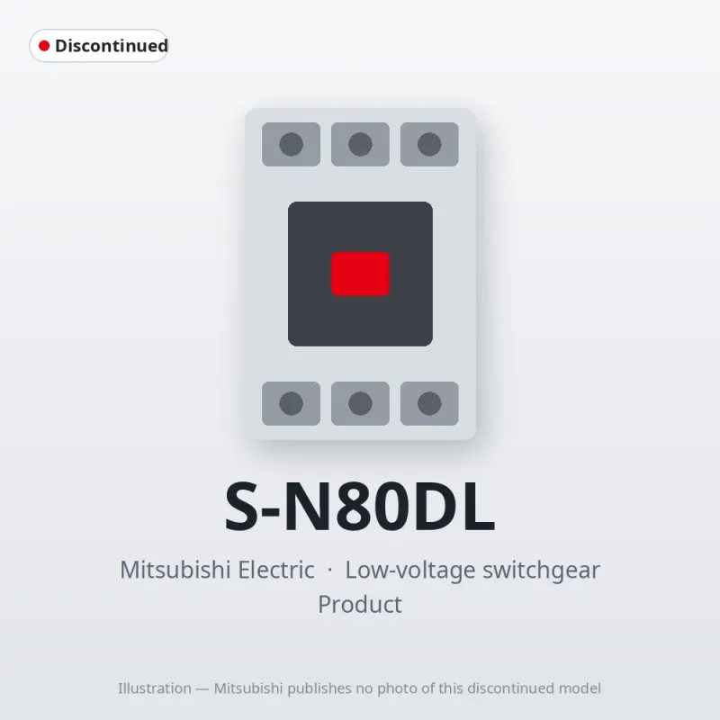 S-N80DL Mitsubishi Low-voltage switchgear Magnetic Contactor