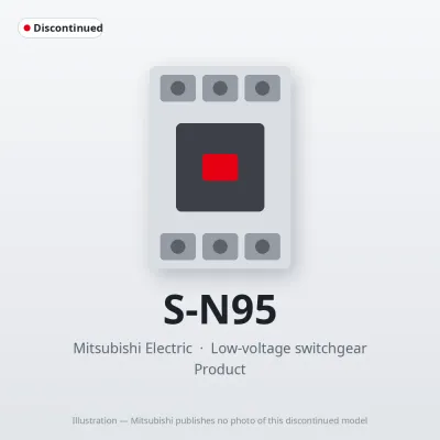 S-N95 Mitsubishi Low-voltage switchgear Magnetic Contactor