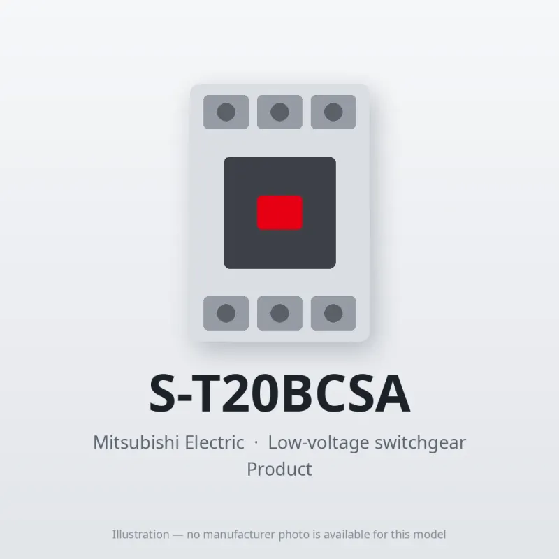 S-T20BCSA Mitsubishi Low-voltage switchgear Magnetic Contactor