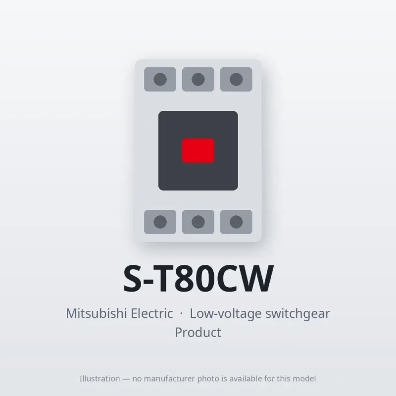 S-T80CW Mitsubishi Low-voltage switchgear Magnetic Contactor