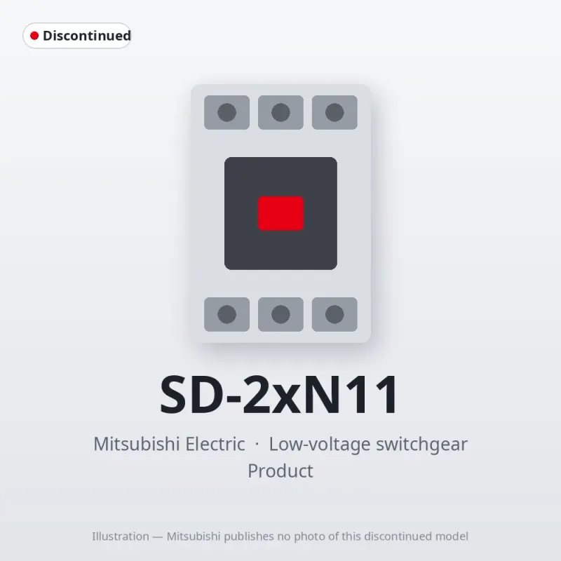 SD-2xN11 Mitsubishi Low-voltage switchgear Magnetic Contactor