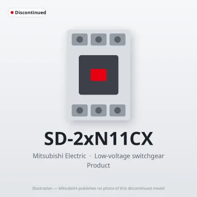 SD-2xN11CX Mitsubishi Low-voltage switchgear Magnetic Contactor
