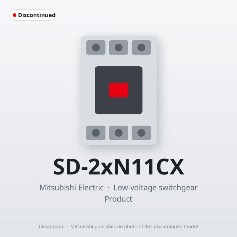 SD-2xN11CX Mitsubishi Low-voltage switchgear Magnetic Contactor