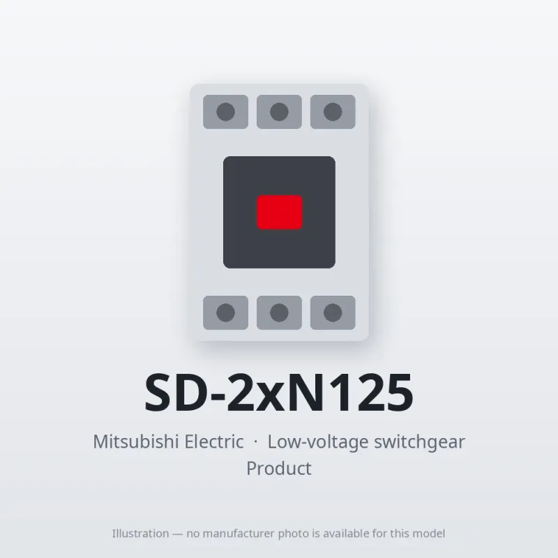 SD-2xN125 Mitsubishi Low-voltage switchgear Magnetic Contactor