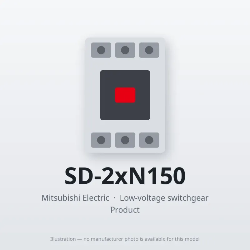 SD-2xN150 Mitsubishi Low-voltage switchgear Magnetic Contactor