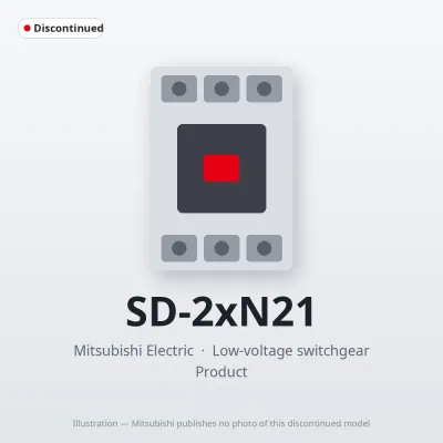 SD-2xN21 Mitsubishi Low-voltage switchgear Magnetic Contactor