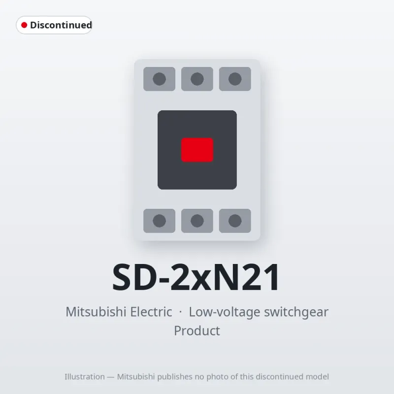SD-2xN21 Mitsubishi Low-voltage switchgear Magnetic Contactor