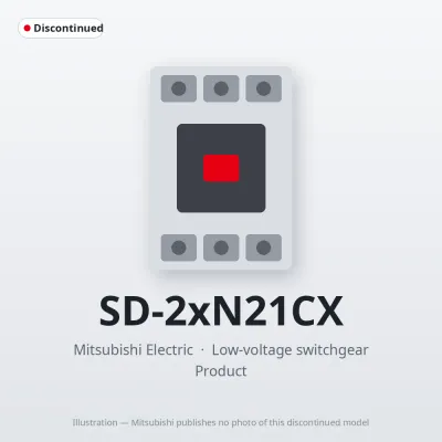 SD-2xN21CX Mitsubishi Low-voltage switchgear Magnetic Contactor
