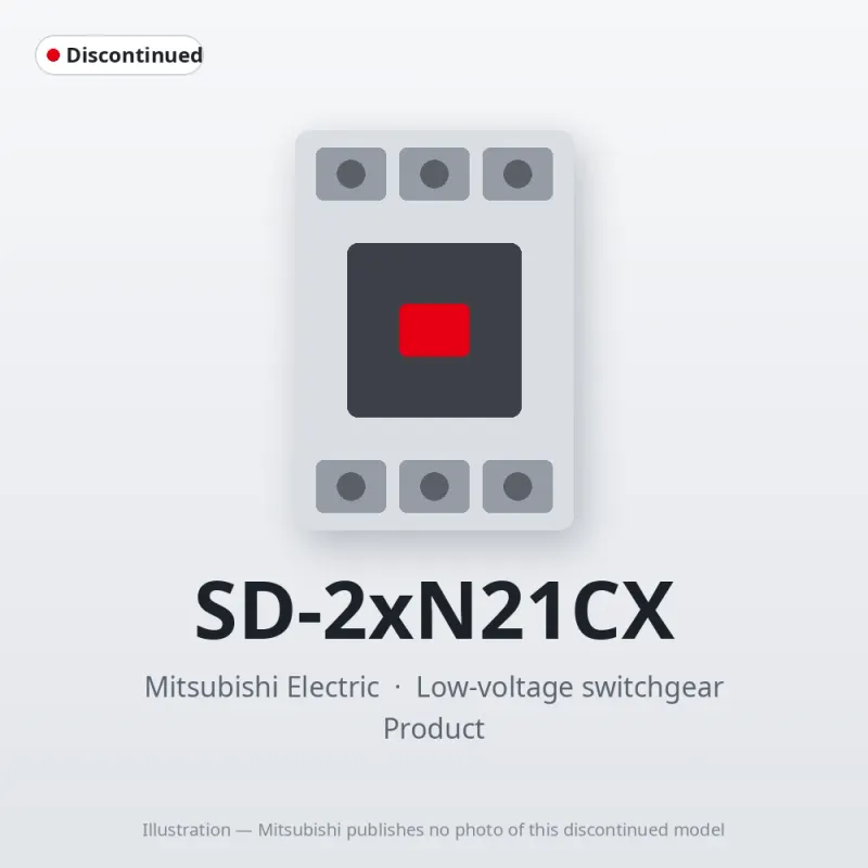 SD-2xN21CX Mitsubishi Low-voltage switchgear Magnetic Contactor