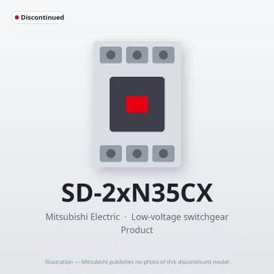 SD-2xN35CX Mitsubishi Low-voltage switchgear Magnetic Contactor