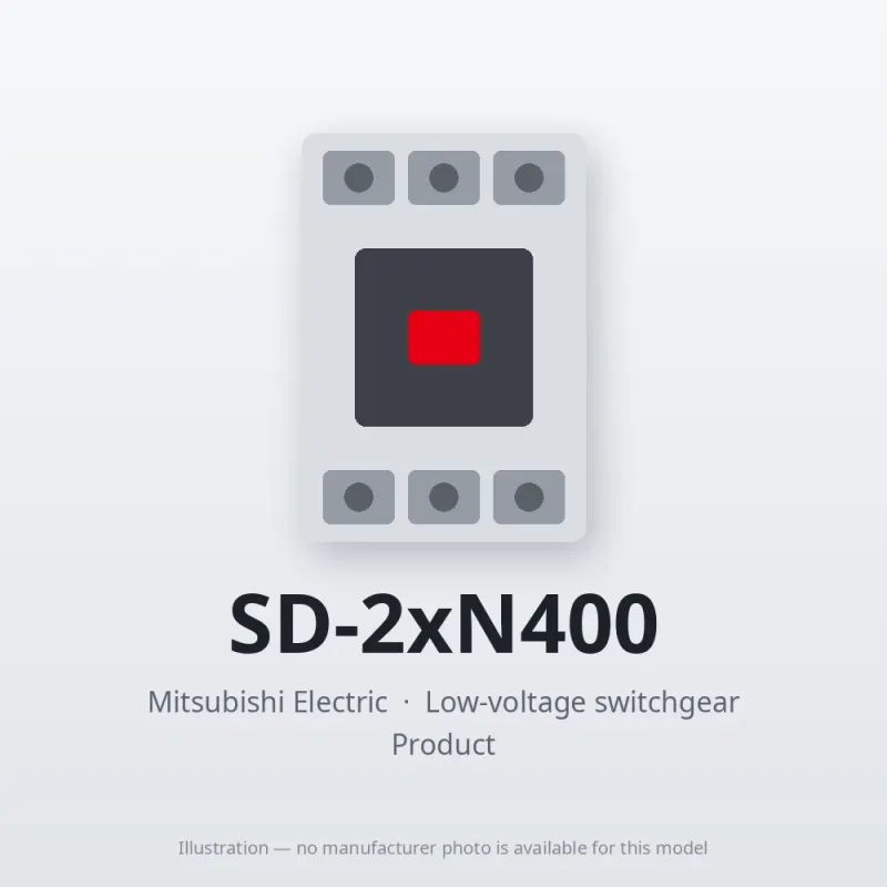 SD-2xN400 Mitsubishi Low-voltage switchgear Magnetic Contactor