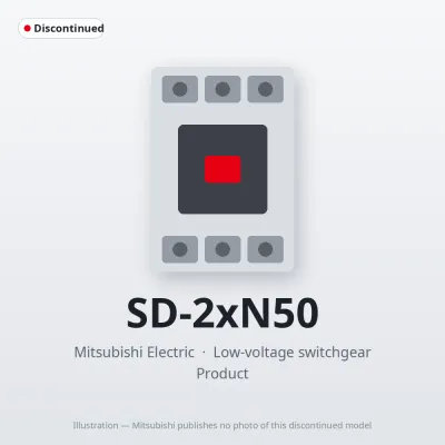 SD-2xN50 Mitsubishi Low-voltage switchgear Magnetic Contactor